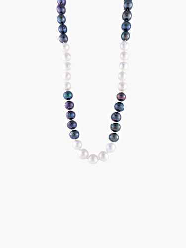 Collier Sautoir Perles d'eau douce 58 Facettes