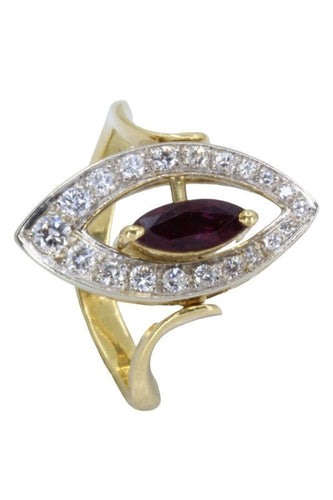 Bague 58 BAGUE ARTICULÉE SAPHIR, RUBIS ET DIAMANTS 58 Facettes 057841