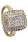 Bague BAGUE MODERNE PAVAGE DIAMANTS 58 Facettes 057481