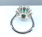 Ring 51 Emerald Daisy Ring Diamonds 58 Facettes AB203