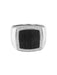 Chaumet Signet Ring in White Gold, Diamonds and Ebony 58 Facettes