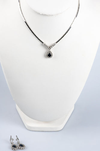 Collier Parure diamants et saphirs 58 Facettes CLDSABODSAOC56-1