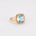 Ring 62 Blue Topaz Cocktail Ring 58 Facettes