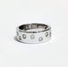 Ring 58 White gold ribbon ring with diamonds 58 Facettes TBU