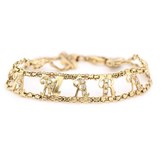 Bracelet Bracelet bébé SAMARA Or jaune Zircons 58 Facettes E358813B