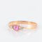 Bague 54.5 Bague or rose, rubis, diamants 58 Facettes P5L15