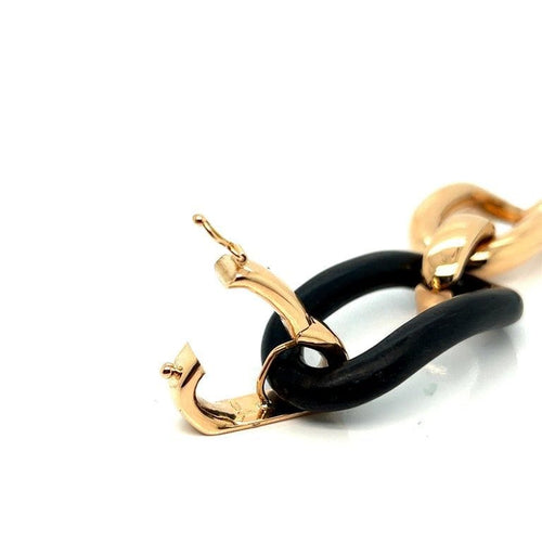 Bracelet Bracelet Or rose Bois d'ébène 58 Facettes