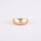 Bague 60 Bague jonc or jaune, diamant 58 Facettes