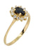Ring 59 SAPPHIRE AND DIAMOND MARGUERITE RING 58 Facettes 048581