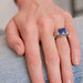 Ring 50 Ceylon Sapphire Ring Diamonds White Gold 58 Facettes 1