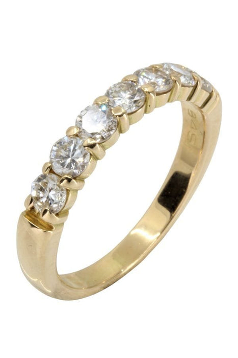 Bague DEMI-ALLIANCE DIAMANTS 58 Facettes 047291