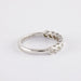 Half alliance ring in white gold bezel set, diamonds 58 Facettes 750