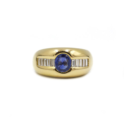 Bague Bague Or, diamants & saphir 58 Facettes 220238R