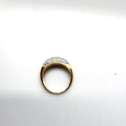 Bague 55 Bague or jaune diamants 58 Facettes 13105