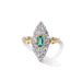 Ring 51 Marquise emerald & diamond ring 58 Facettes H162