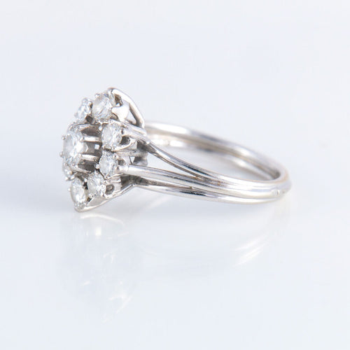 Bague Bague Pompadour, diamants 58 Facettes