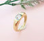Bague 56 Bague Jonc Topaze bleue 58 Facettes AA 1589