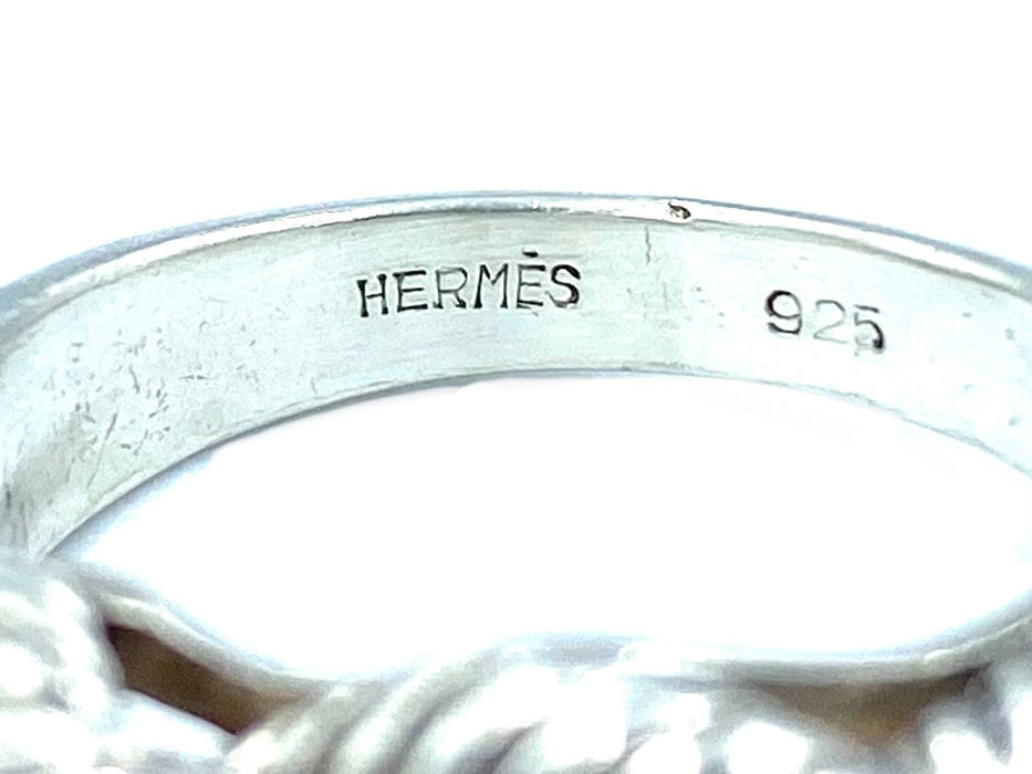 Bague Hermès. Bague vintage argent 58 Facettes