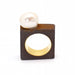 Ring 55 IRON Yellow Gold and Baroque Pearl ring 58 Facettes D360263JE