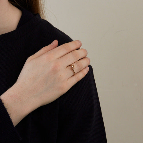 Bague 54.5 Bague Or rose 58 Facettes