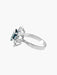 Ring VINTAGE SAPPHIRE AND DIAMOND WHITE GOLD RING 58 Facettes