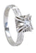 Bague 50 SOLITAIRE MODERNE DIAMANT 0.11 CARAT 58 Facettes 055911