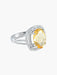 Bague 52 Bague Tourmaline jaune Diamants 58 Facettes