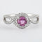 Bague 52 Bague Tentation Saphir Rose Diamants 58 Facettes 2.314