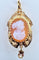 Broche Broche pendentif Camée Perles Epoque Napoléon III 58 Facettes AB188