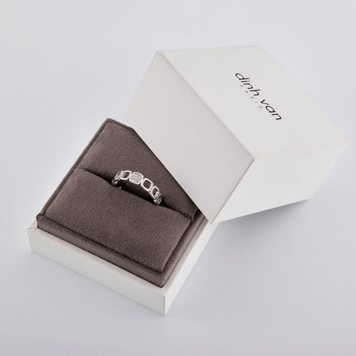 Bague 54 DINH VAN - Bague motifs carrés Diamants 58 Facettes
