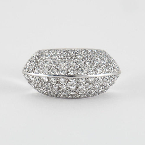 Bague 53 Bague en Or Blanc & diamants 58 Facettes