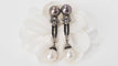 Boucles d'oreilles Boucles d'oreilles diamants cognacs et perles 58 Facettes 32154