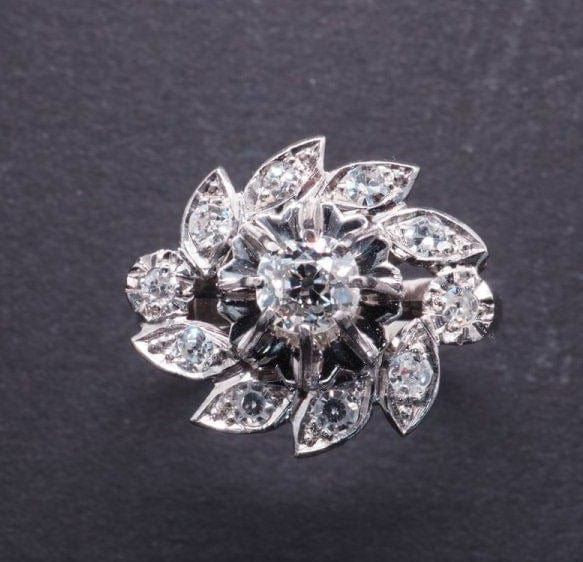 Bague 57 Bague Marguerite Diamants 58 Facettes 16210
