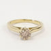 Ring Solitaire Gold Ring Pink-brown Diamond 0.50ct 58 Facettes I7564