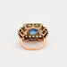 Ring 49 Art Deco Sapphire Diamond Ring 58 Facettes