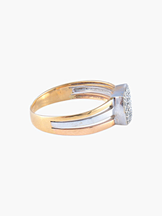 Bague 54 Bague Diamants Bicolore 58 Facettes