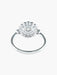 Ring 52 White gold diamond flower ring 58 Facettes