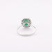 Ring 56 Emerald ring, diamonds 58 Facettes