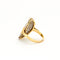 Bague 58 Bague Ovale pavage Diamants 58 Facettes
