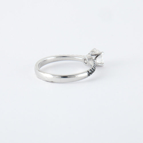 Bague 54 Bague diamants noirs et blanc 58 Facettes