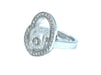 Bague CHOPARD - Bague Happy Spirit or blanc, diamants 58 Facettes