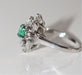 Emerald Modernist Flower Ring Ring 58 Facettes 509