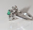 Bague Bague Fleur Moderniste émeraude 58 Facettes 509