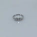 Ring 52 White gold ring Round diamonds and baguettes 58 Facettes