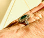 Ring Emerald Ring White Gold and Diamonds 58 Facettes B173B