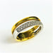 Ring 52 Pavement Diamond Ring 2 golds 58 Facettes 20400000653