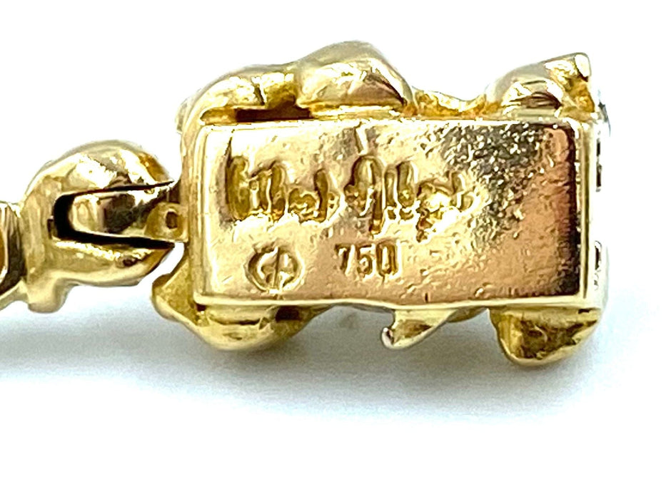 Bracelet GILBERT ALBERT. Bracelet en or jaune et billes interchangeables 58 Facettes