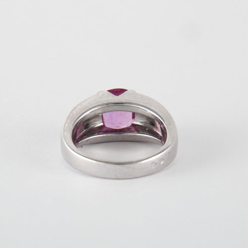 Bague 53 Bague Or Gris Saphir & Diamants 58 Facettes