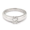 Bague Bague Jonc Solitaire en or gris, diamants 58 Facettes BD181