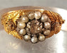 Ring 50 Secret ring Yellow gold Pearls Diamonds 58 Facettes
